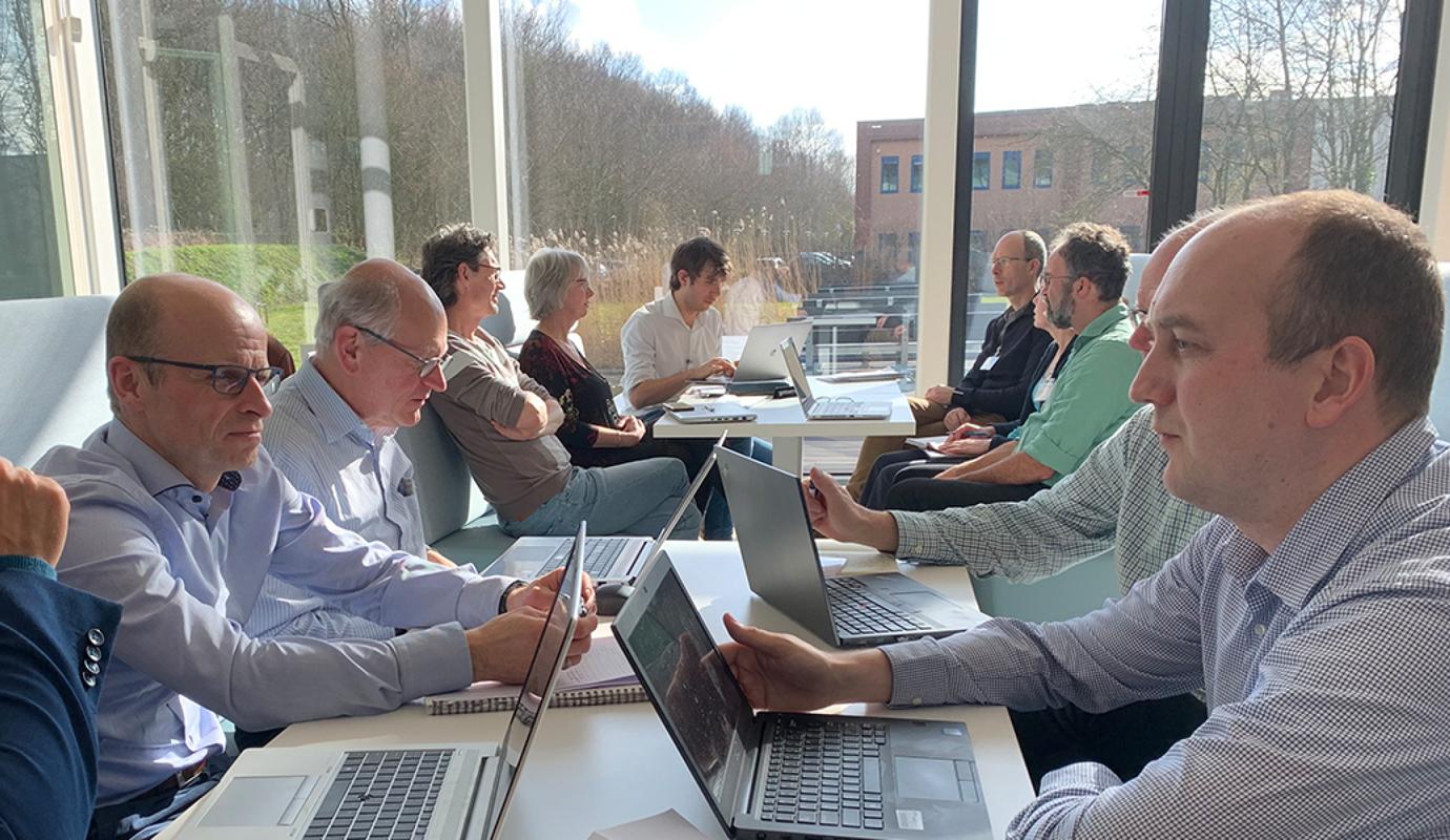 Foto van deelnemers aan de workshop Zoetwatervoorziening in de Delta en Noordzee in Transitie